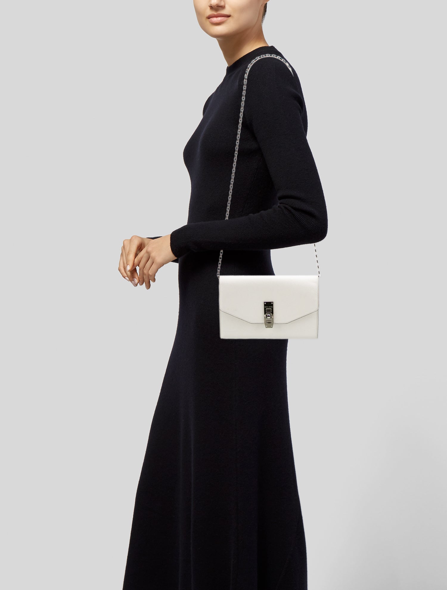 Henri Bendel Leather Clutch