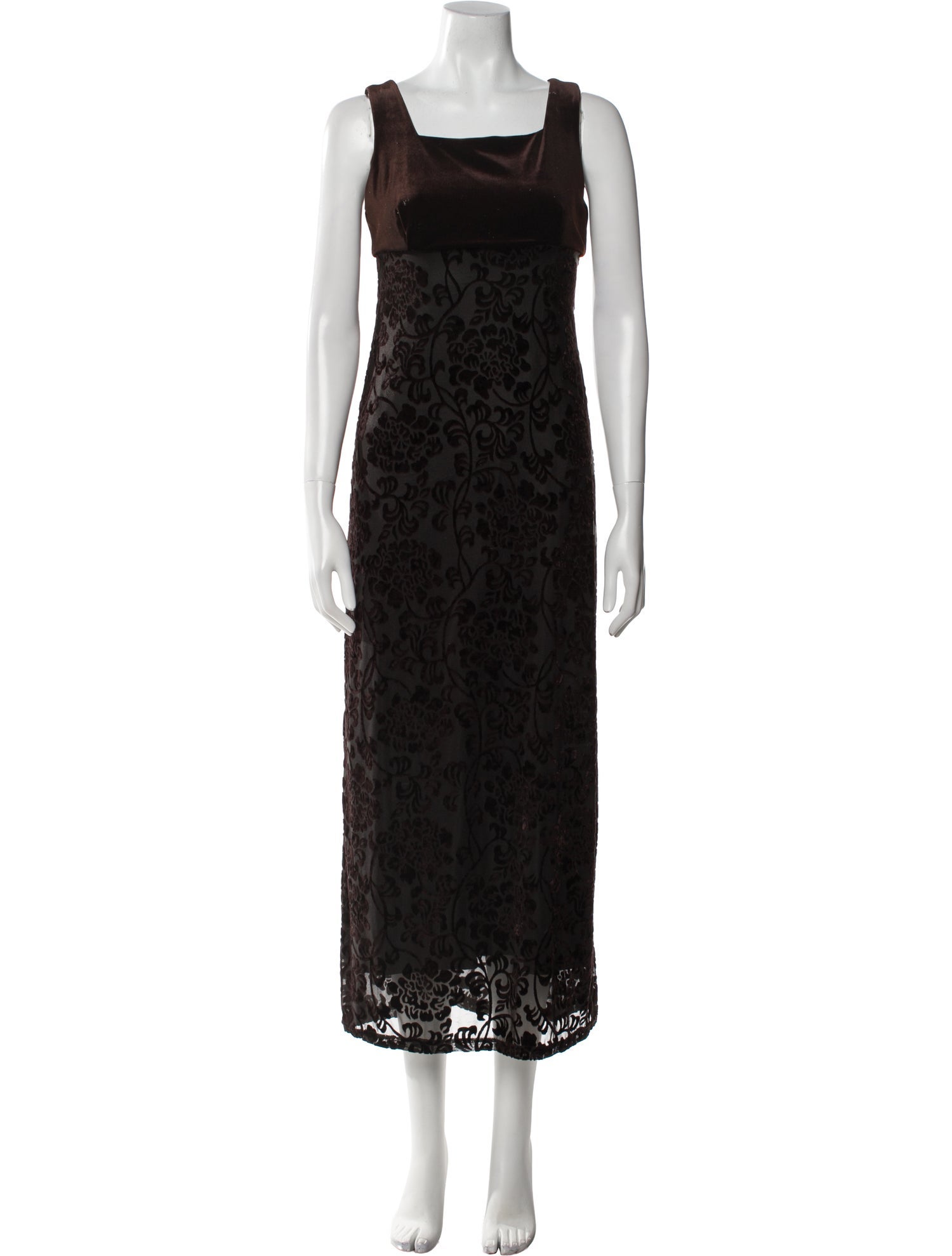Henri Bendel Lace Pattern Long Dress