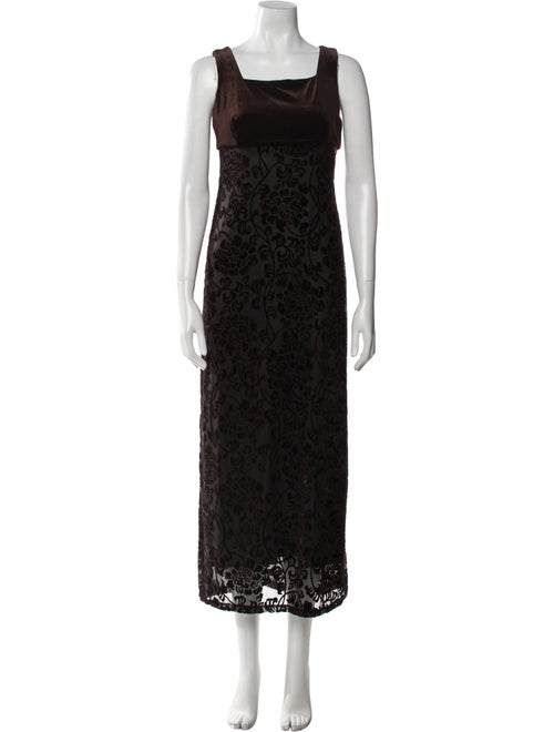 Henri Bendel Lace Pattern Long Dress