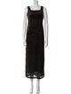 Henri Bendel Lace Pattern Long Dress