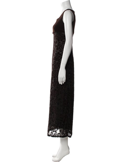 Henri Bendel Lace Pattern Long Dress