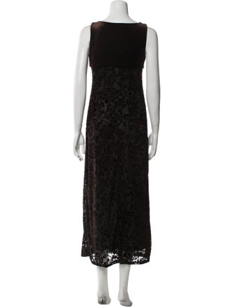 Henri Bendel Lace Pattern Long Dress