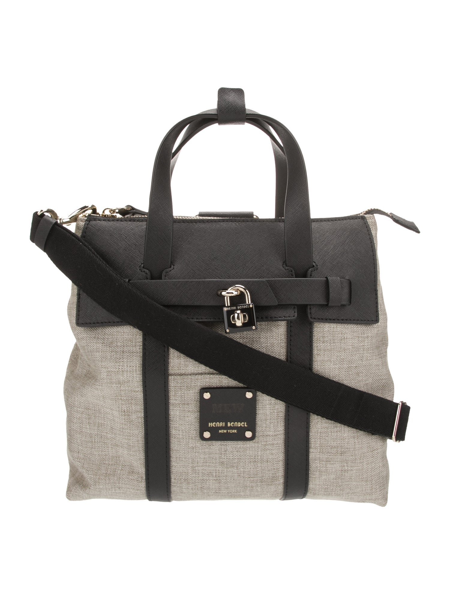 Henri Bendel Canvas Top Handle Bag