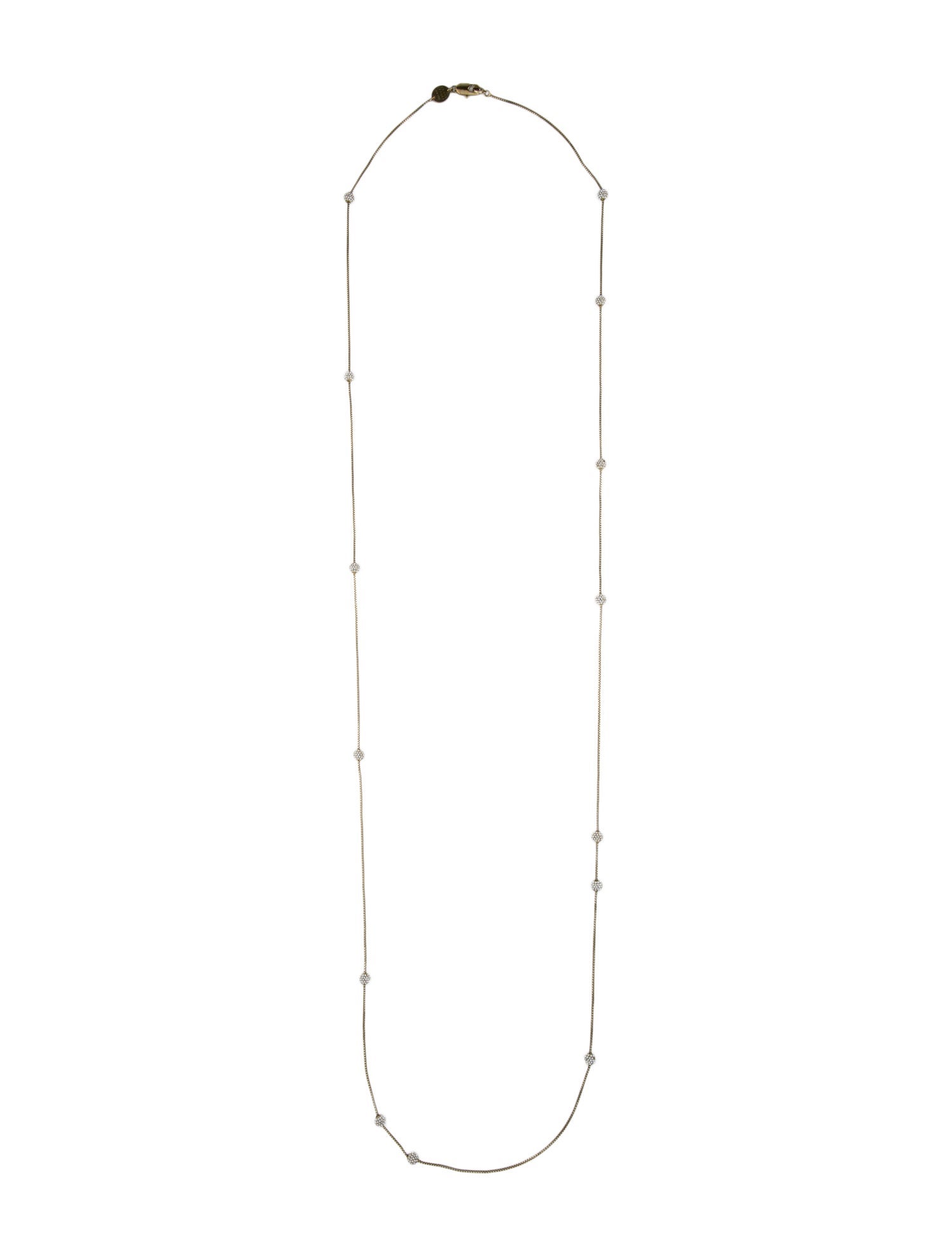 Henri Bendel Crystal Ball Station Necklace