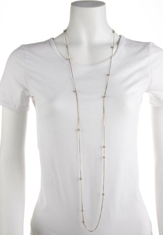 Henri Bendel Crystal Ball Station Necklace