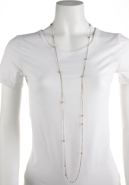 Henri Bendel Crystal Ball Station Necklace