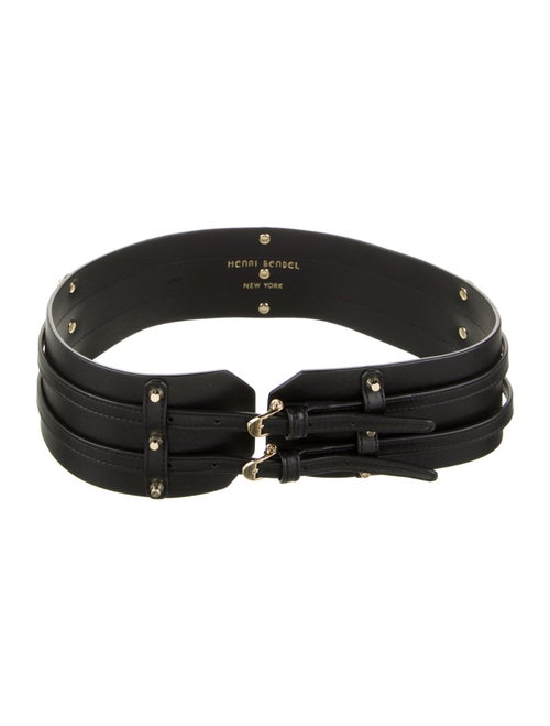 Henri Bendel Wide Leather Waist Belt