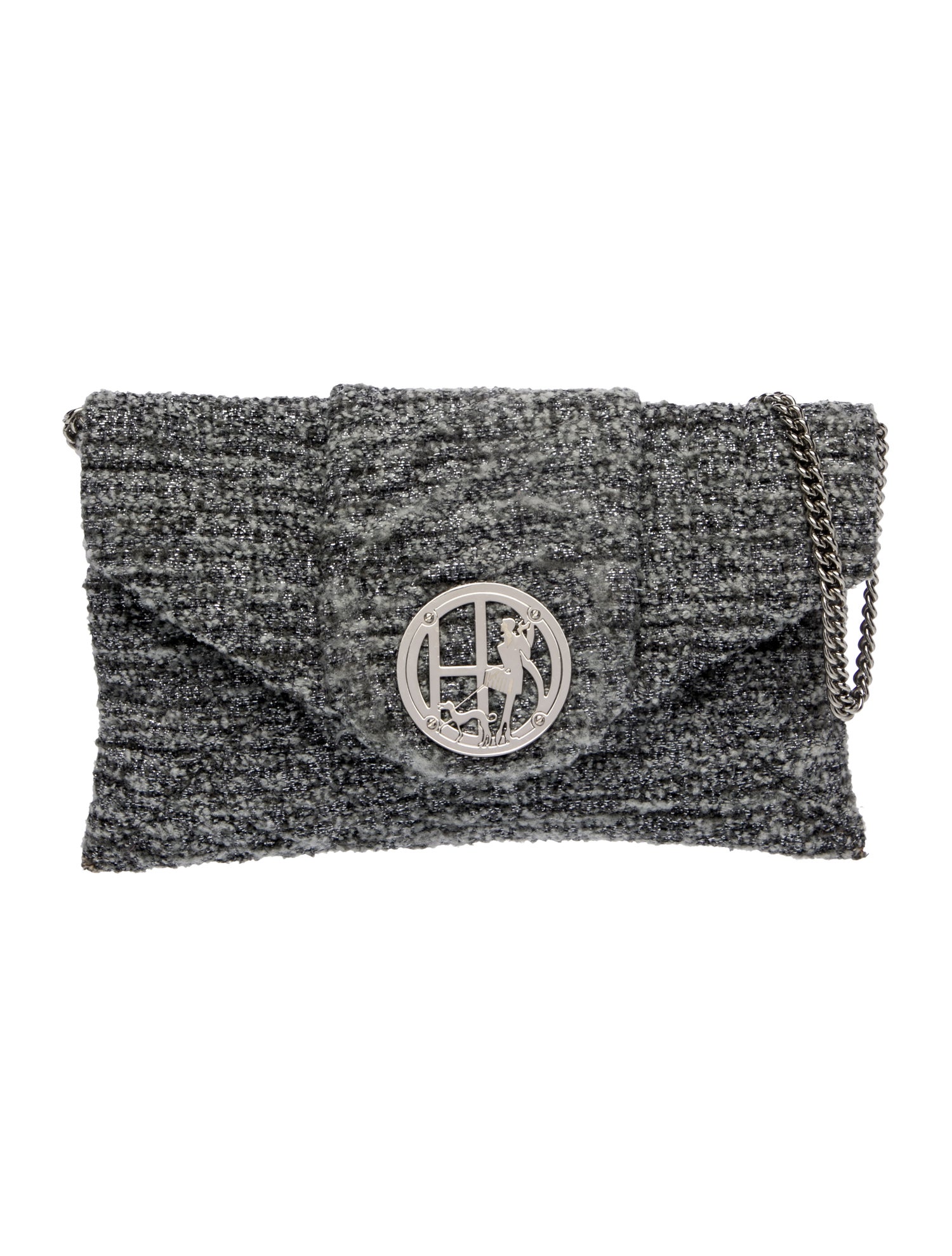 Henri Bendel Tweed Top Handle Bag