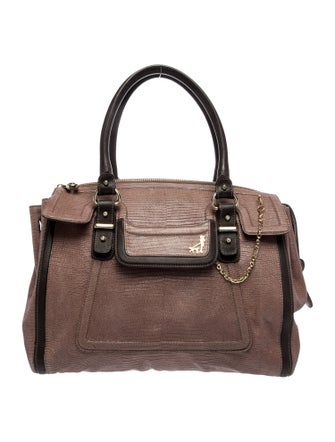Henri Bendel Leather Top Handle Bag