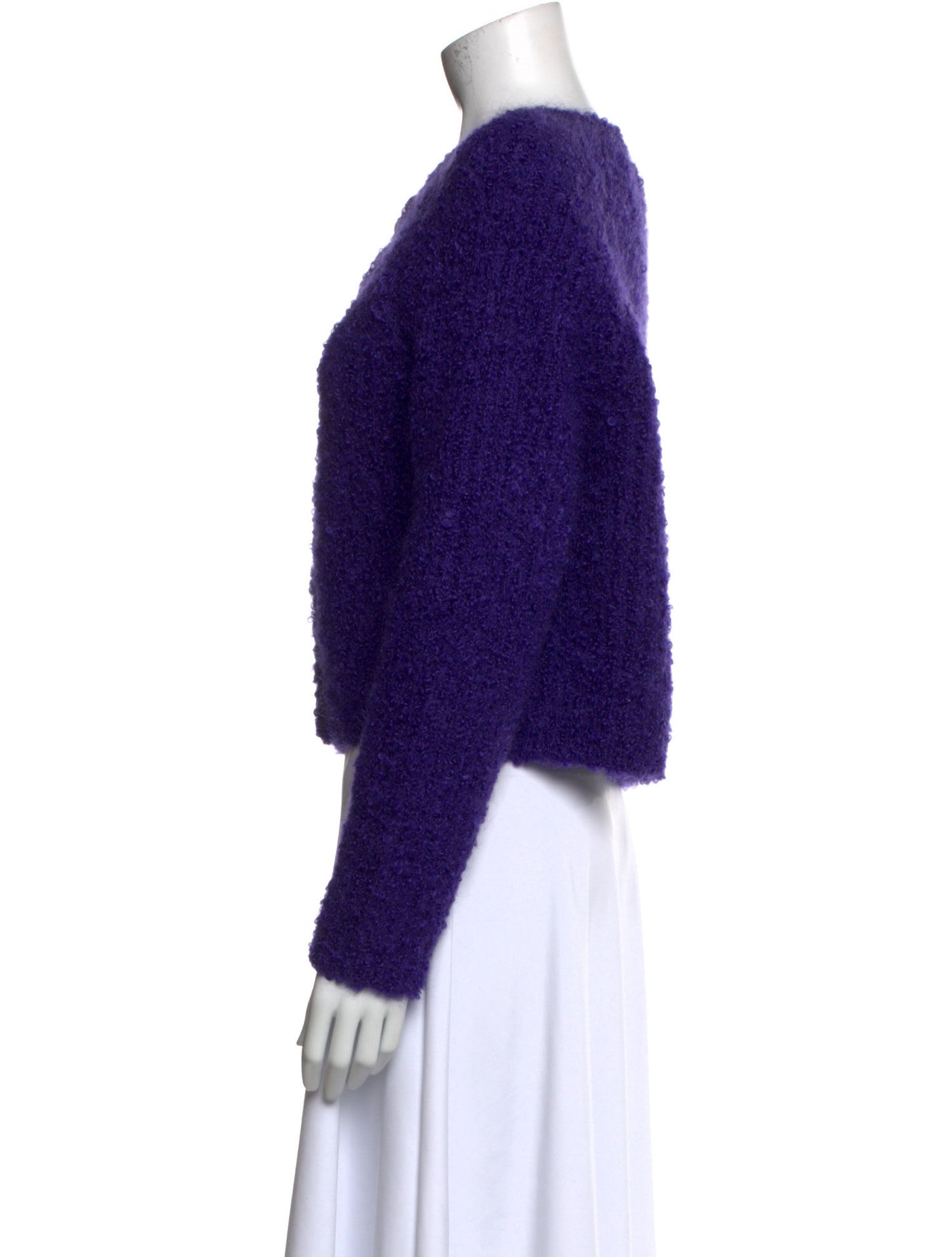 Henri Bendel Mohair Crew Neck Sweater