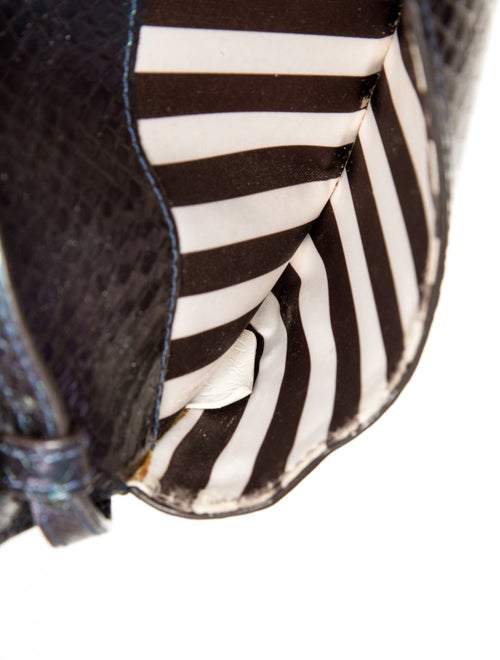 Henri Bendel Embossed Leather Crossbody Bag