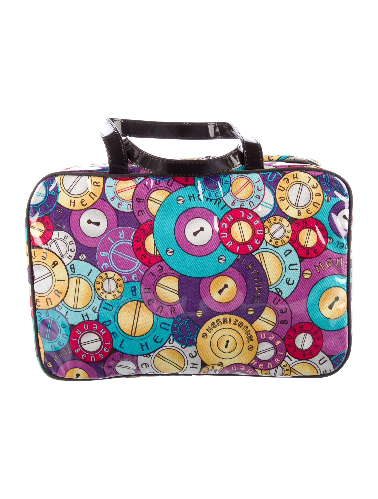 Henri Bendel PVC Pattern Print Cosmetic Bag
