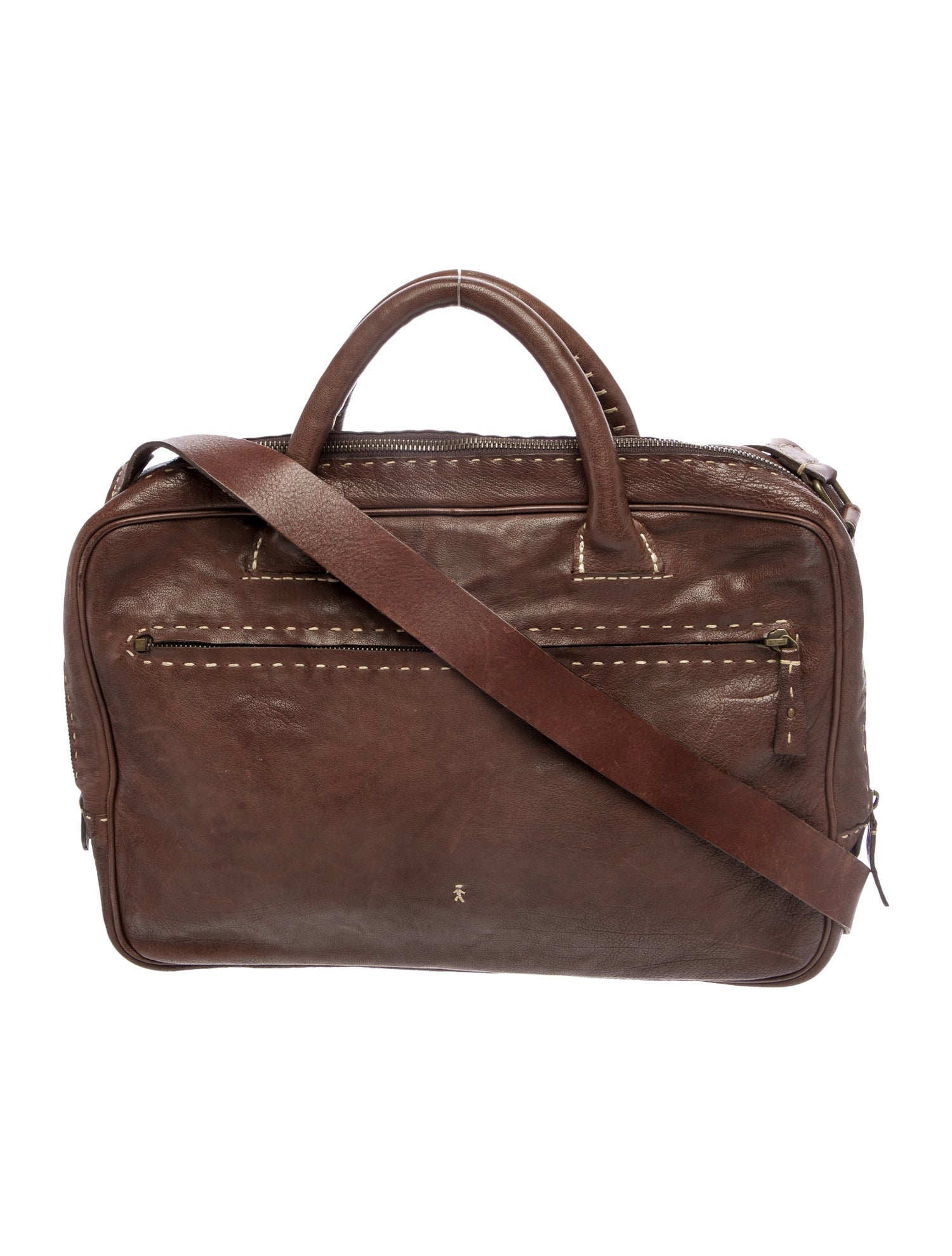 Henry Beguelin Leather Messenger Bag
