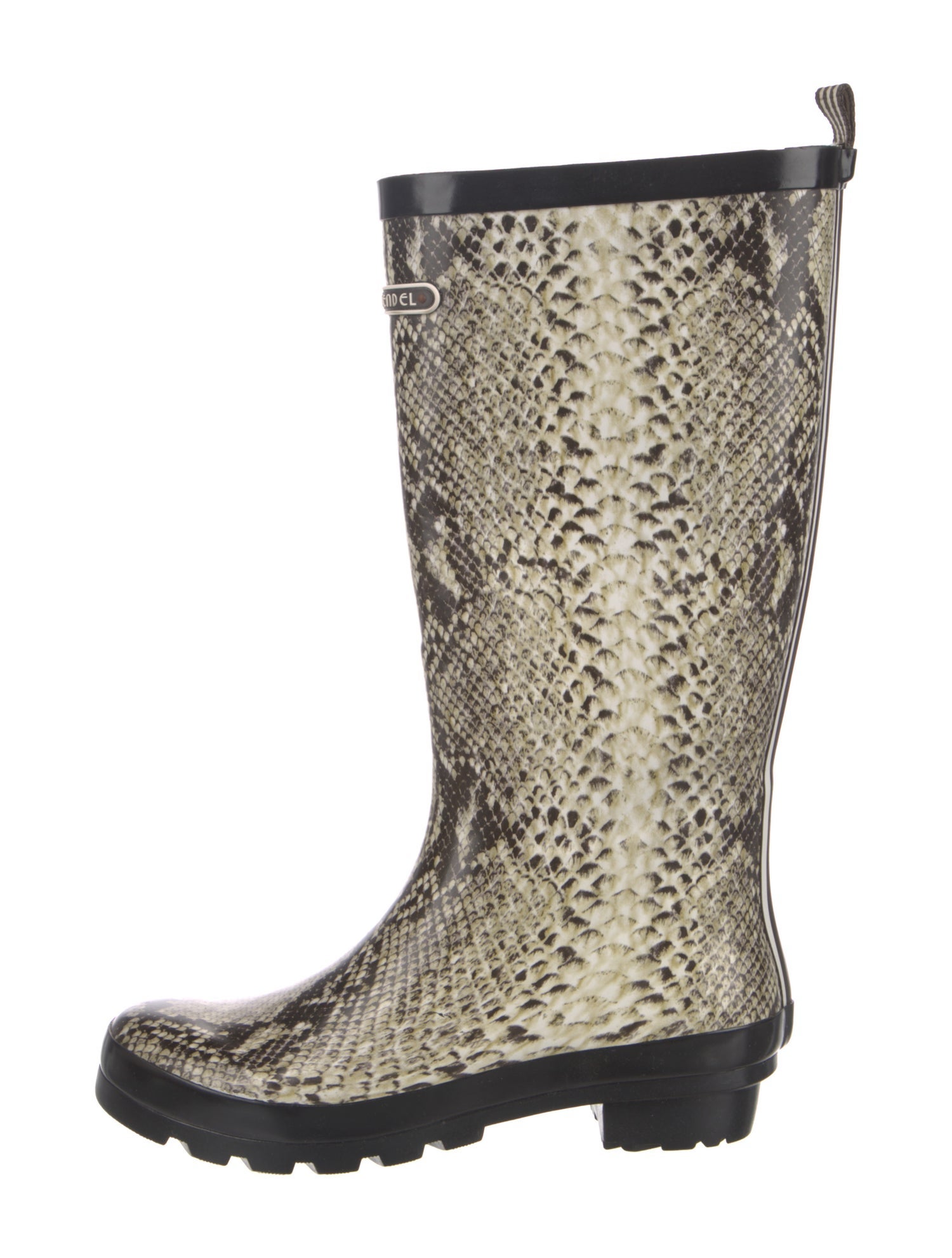 Henri Bendel Rubber Animal Print Rain Boots w/ Tags