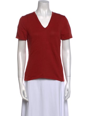 Henri Bendel V-Neck Short Sleeve T-Shirt