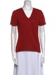 Henri Bendel V-Neck Short Sleeve T-Shirt