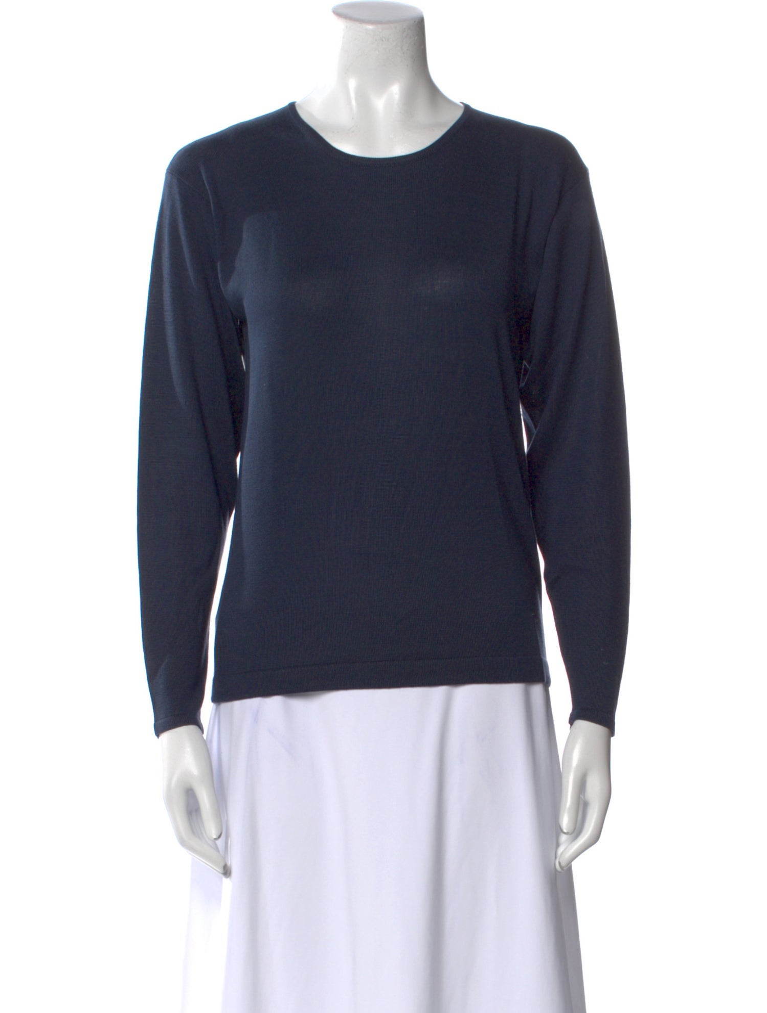 Henri Bendel Silk Crew Neck Sweatshirt