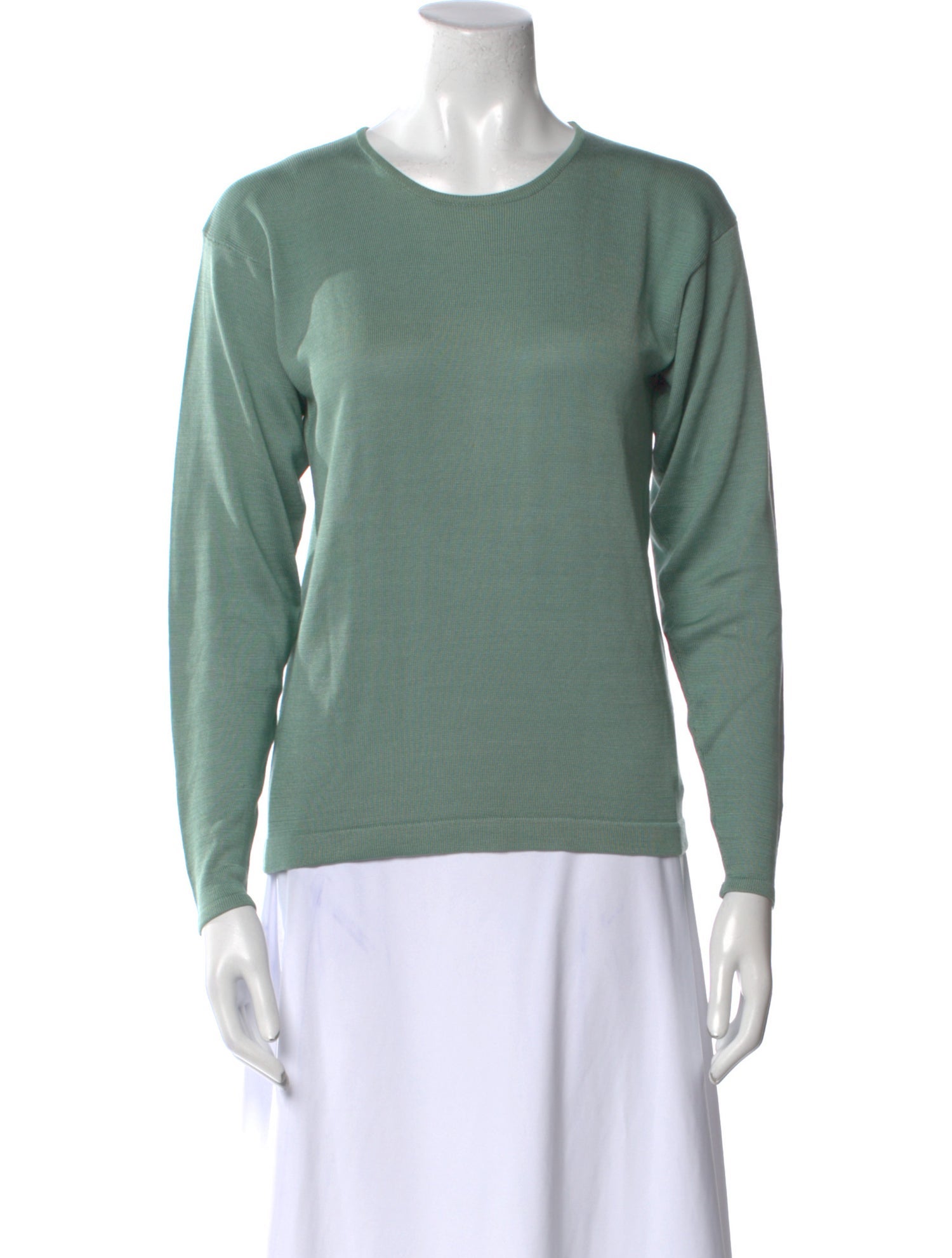 Henri Bendel Silk Crew Neck Sweatshirt