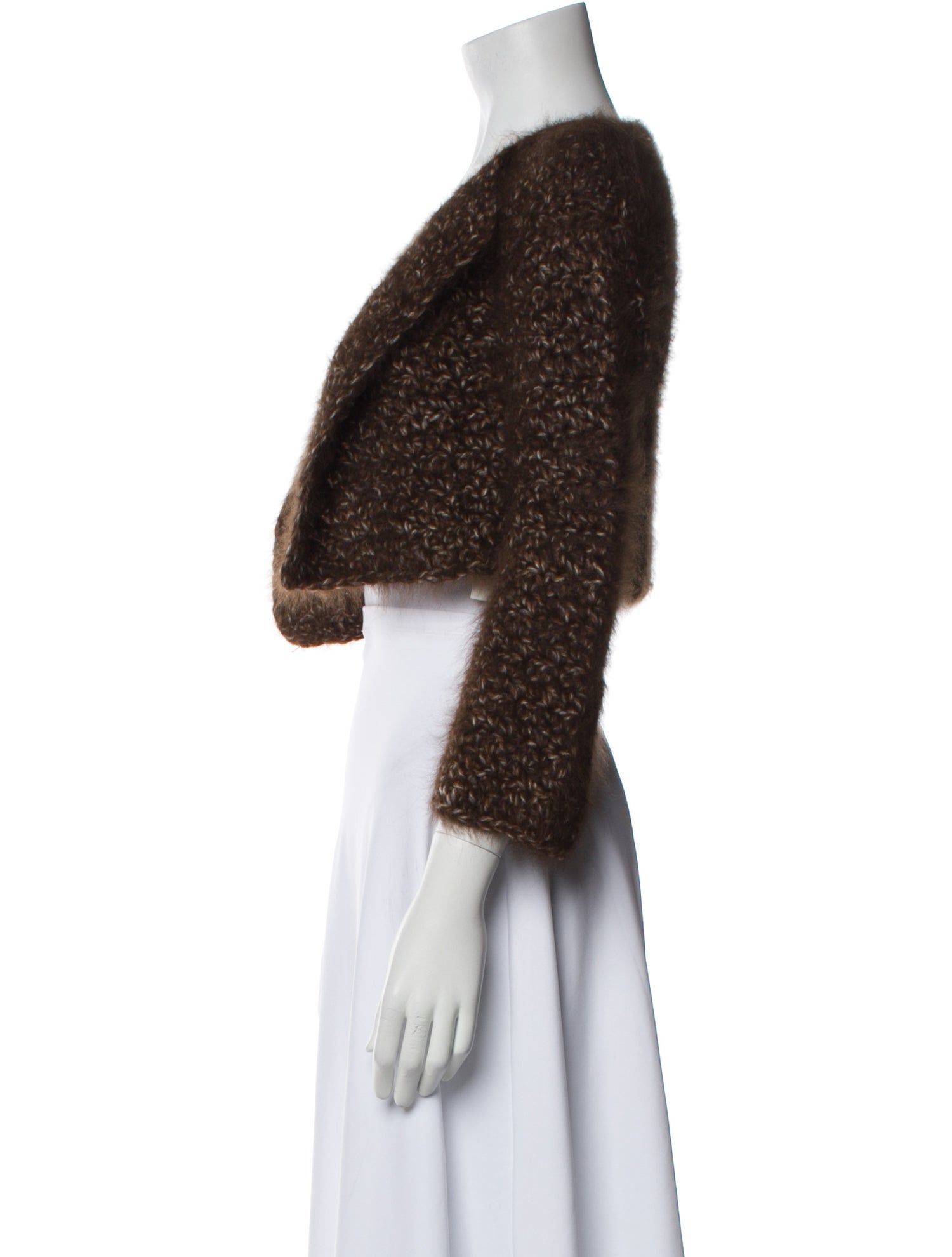 Henri Bendel Wool Open Front Sweater