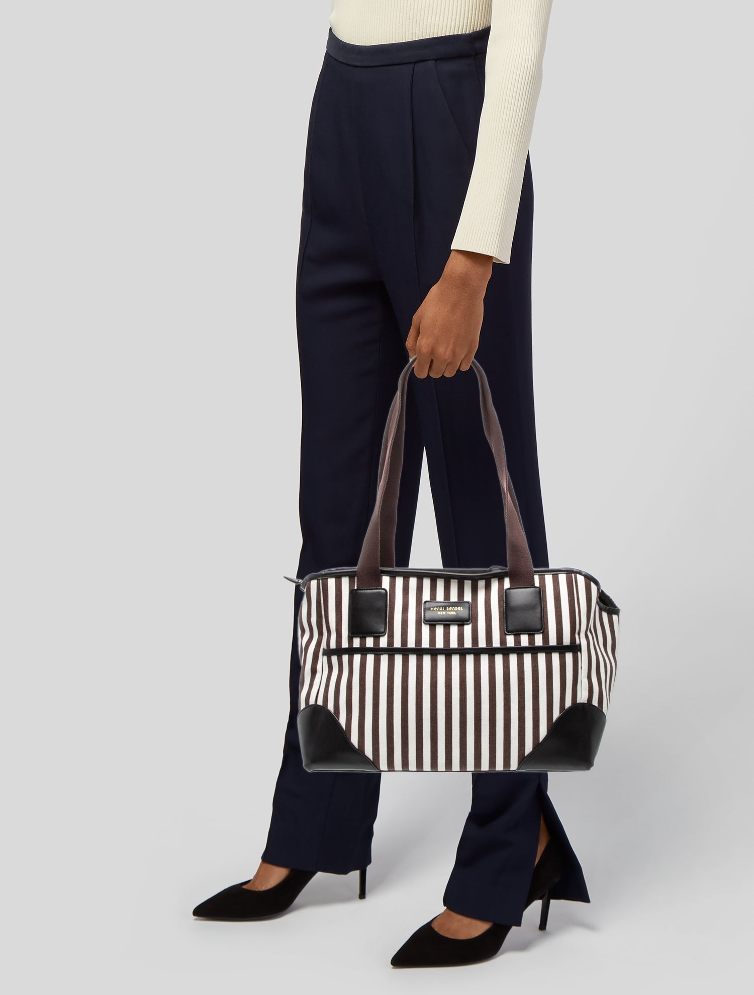 Henri Bendel Canvas Messenger Bag