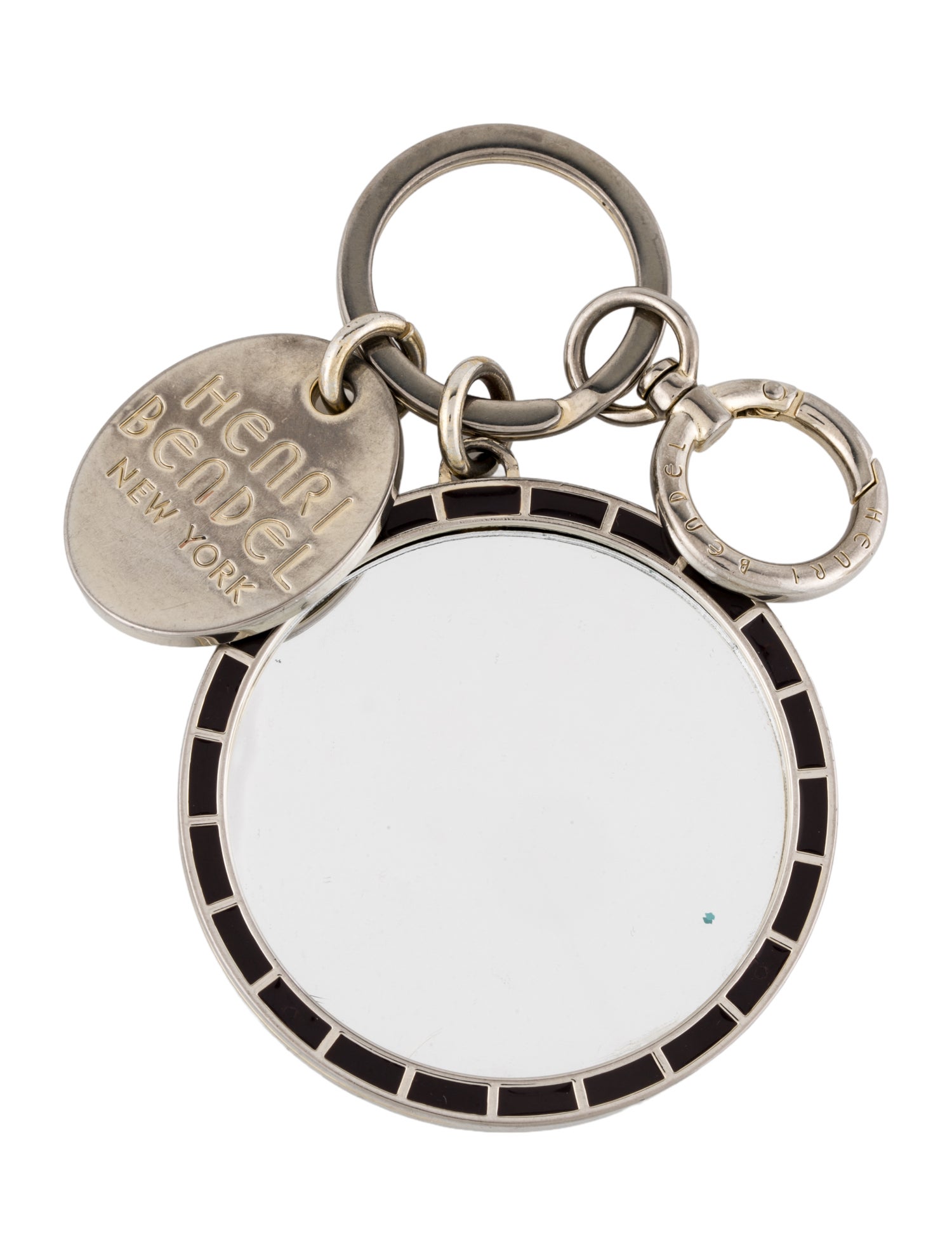 Henri Bendel Silver toned Keychain
