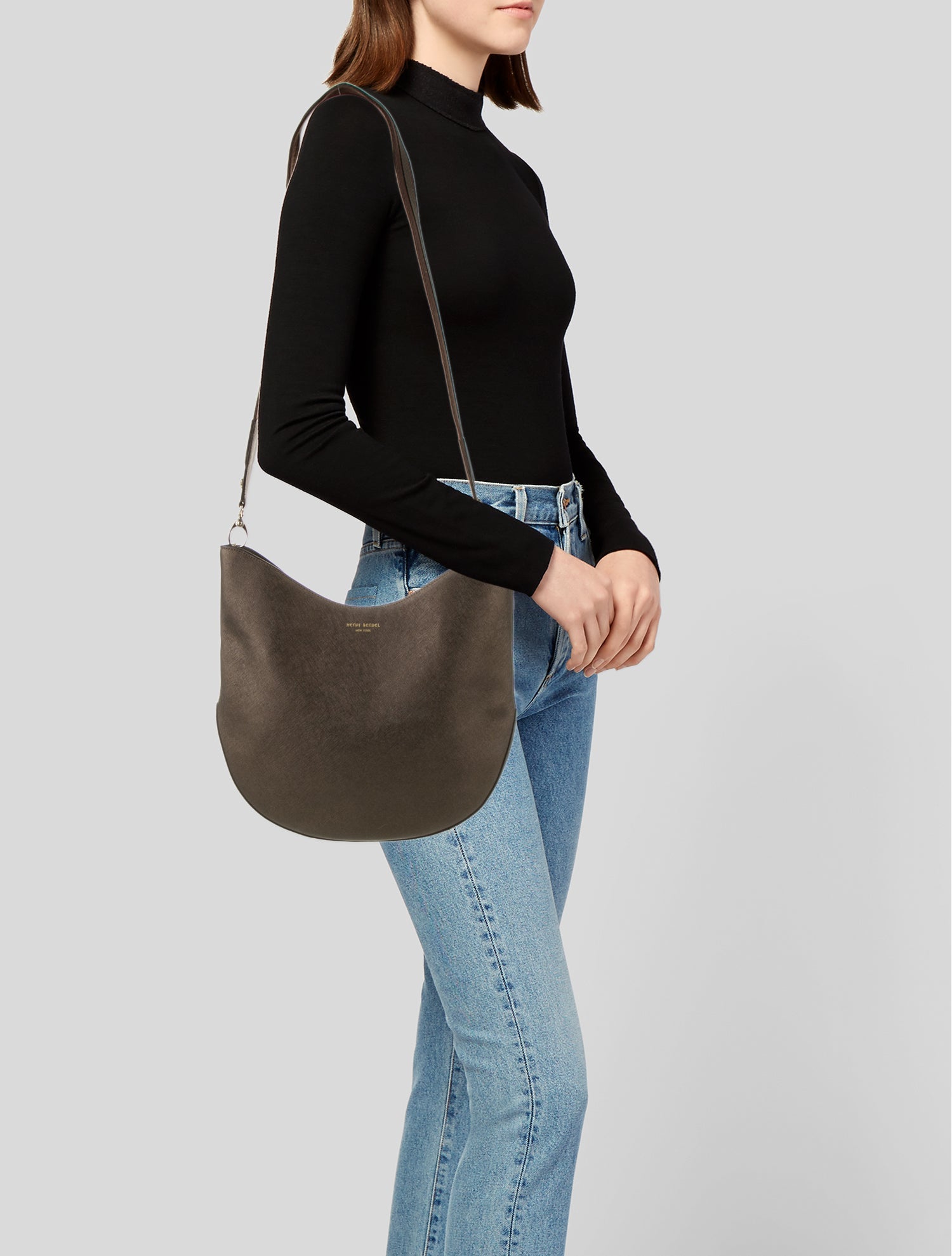 Henri Bendel Saffiano Leather Shoulder Bag