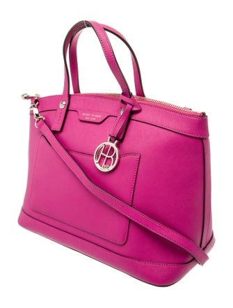 Henri Bendel Saffiano Leather Top Handle Bag