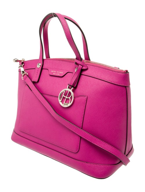 Henri Bendel Saffiano Leather Top Handle Bag