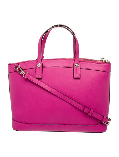 Henri Bendel Saffiano Leather Top Handle Bag