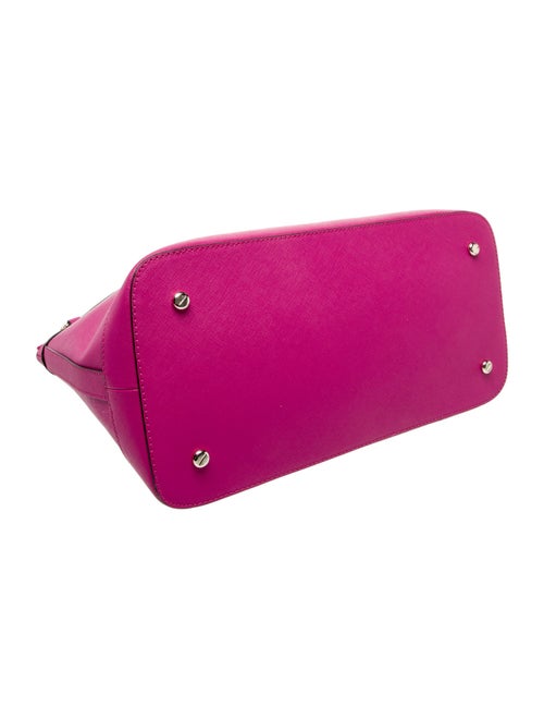 Henri Bendel Saffiano Leather Top Handle Bag