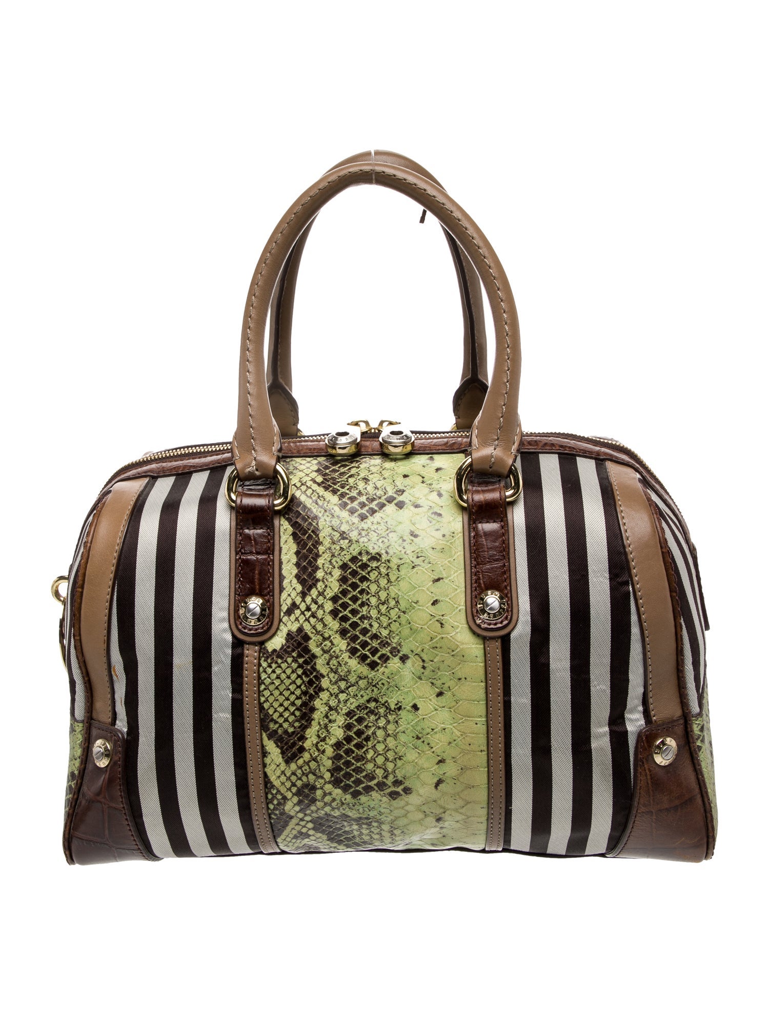 Henri Bendel Canvas Top Handle Bag