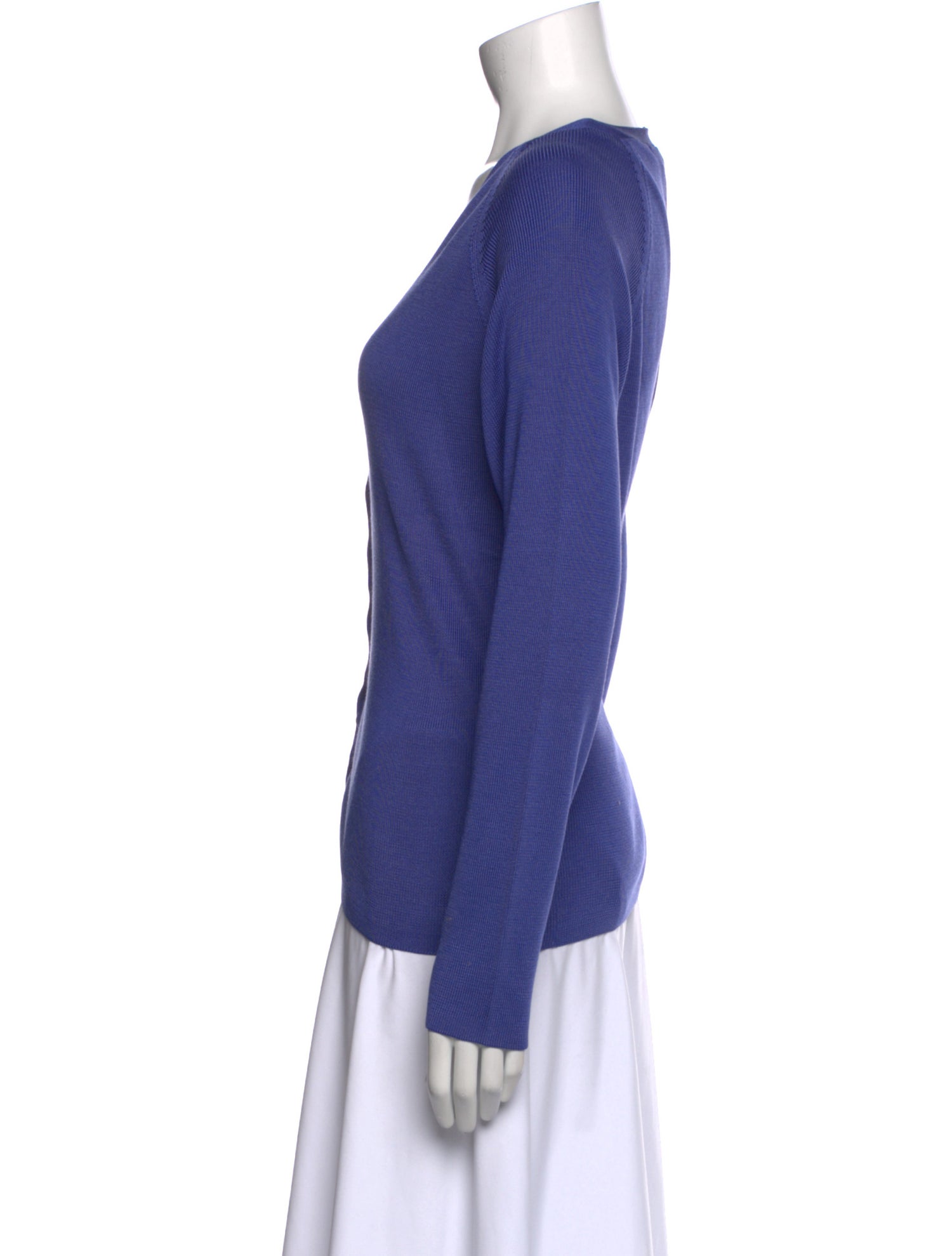 Henri Bendel Silk V-Neck Sweater