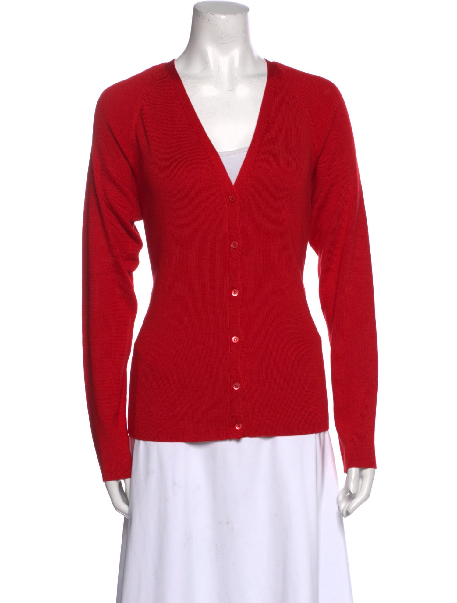 Henri Bendel Silk V-Neck Sweater