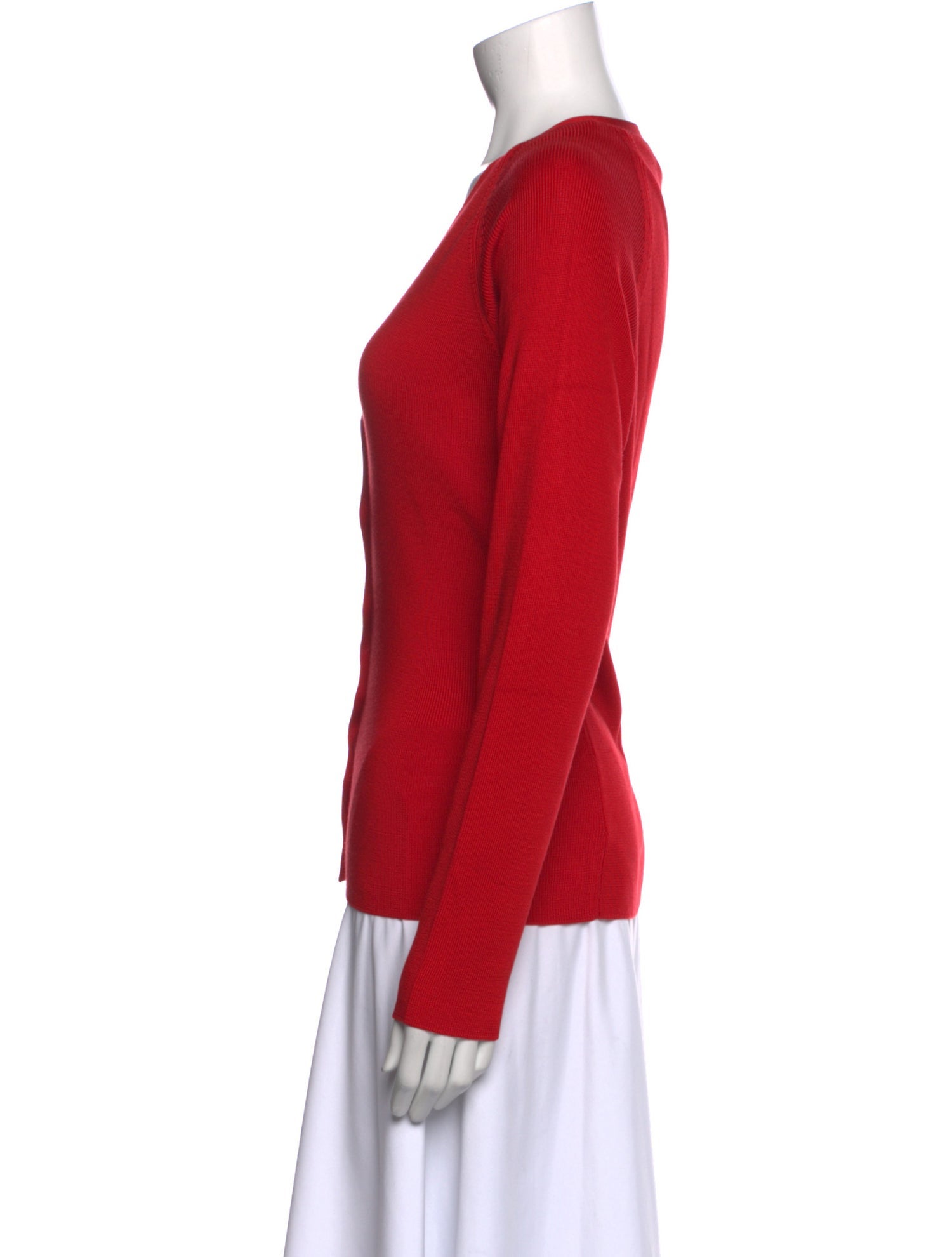 Henri Bendel Silk V-Neck Sweater