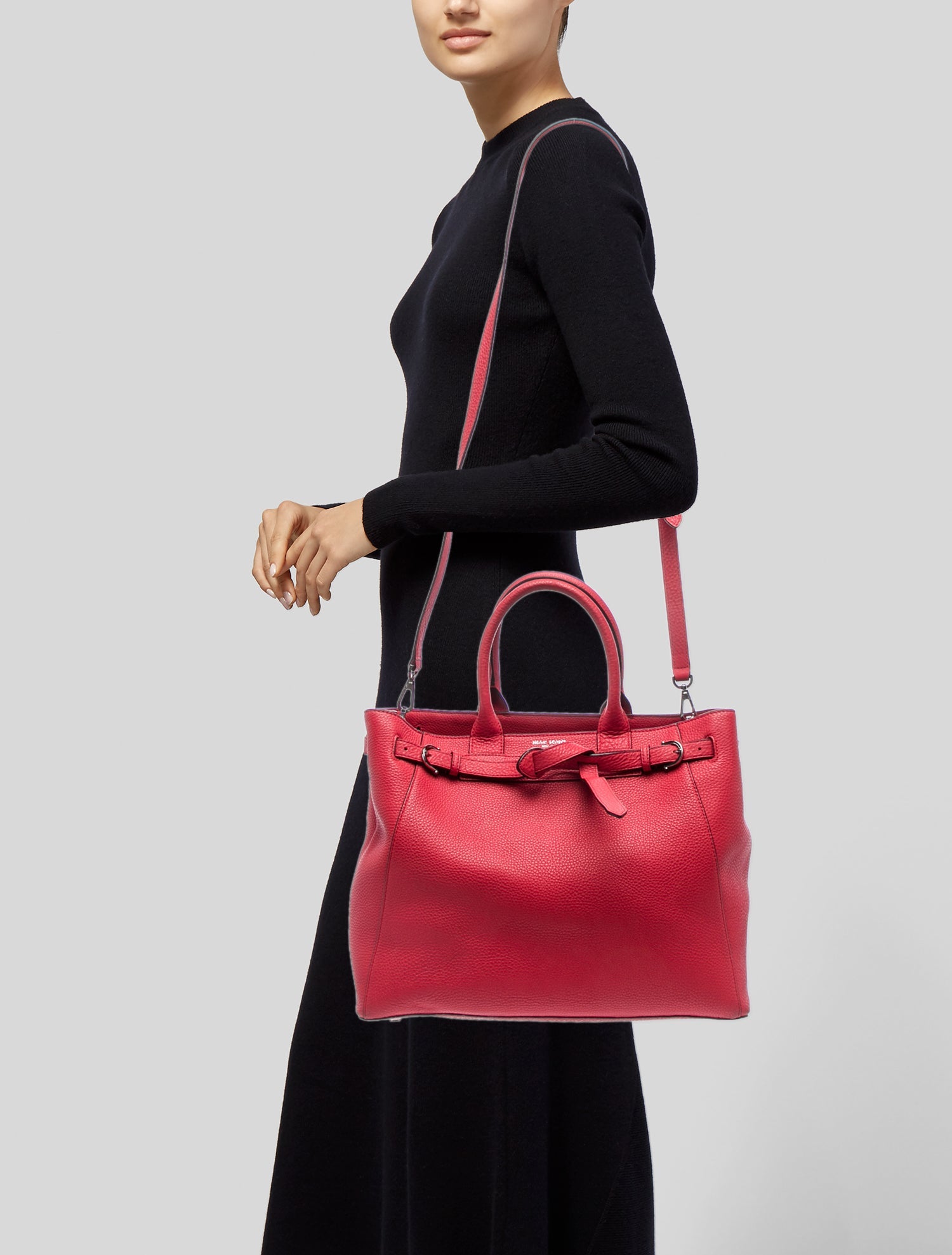 Henri Bendel Leather Top Handle Bag