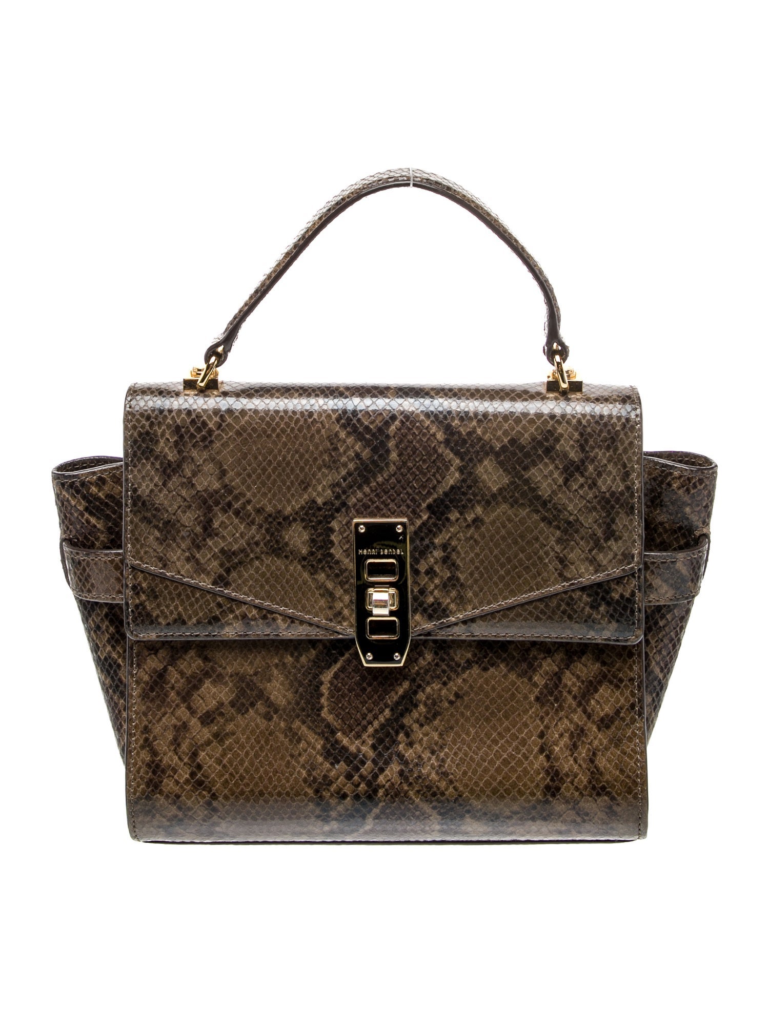 Henri Bendel Leather Top Handle Bag
