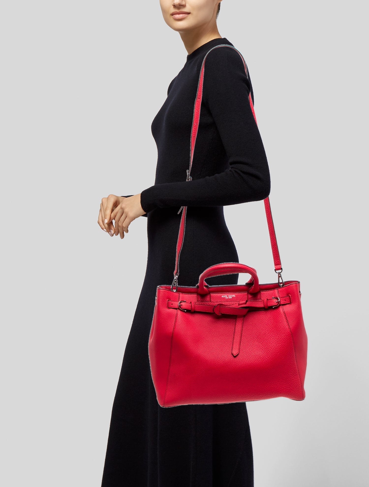 Henri Bendel Leather Top Handle Bag