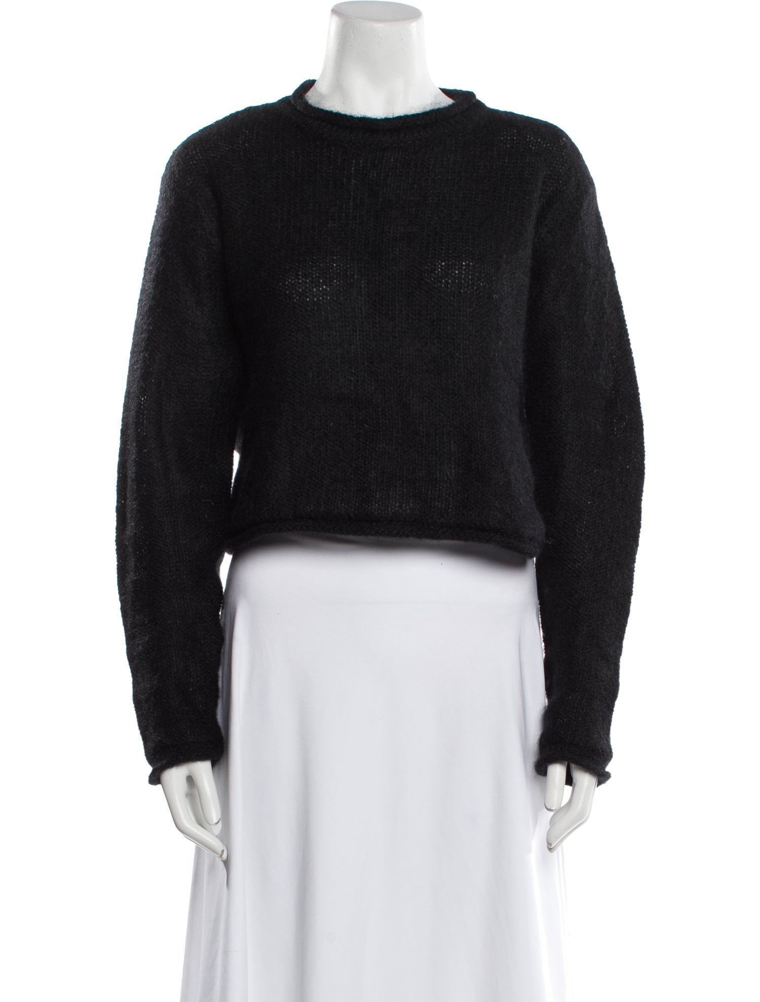 Henri Bendel Kid Mohair Crew Neck Sweater