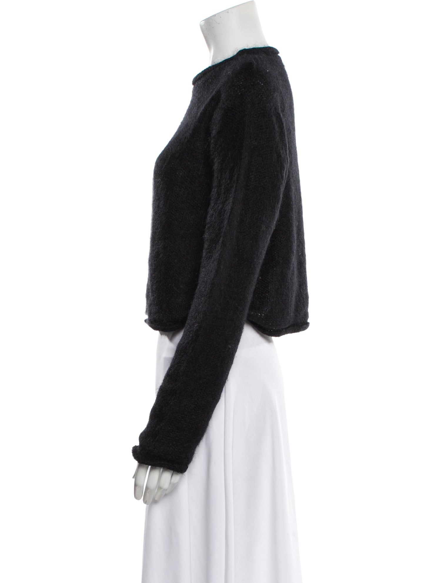 Henri Bendel Kid Mohair Crew Neck Sweater