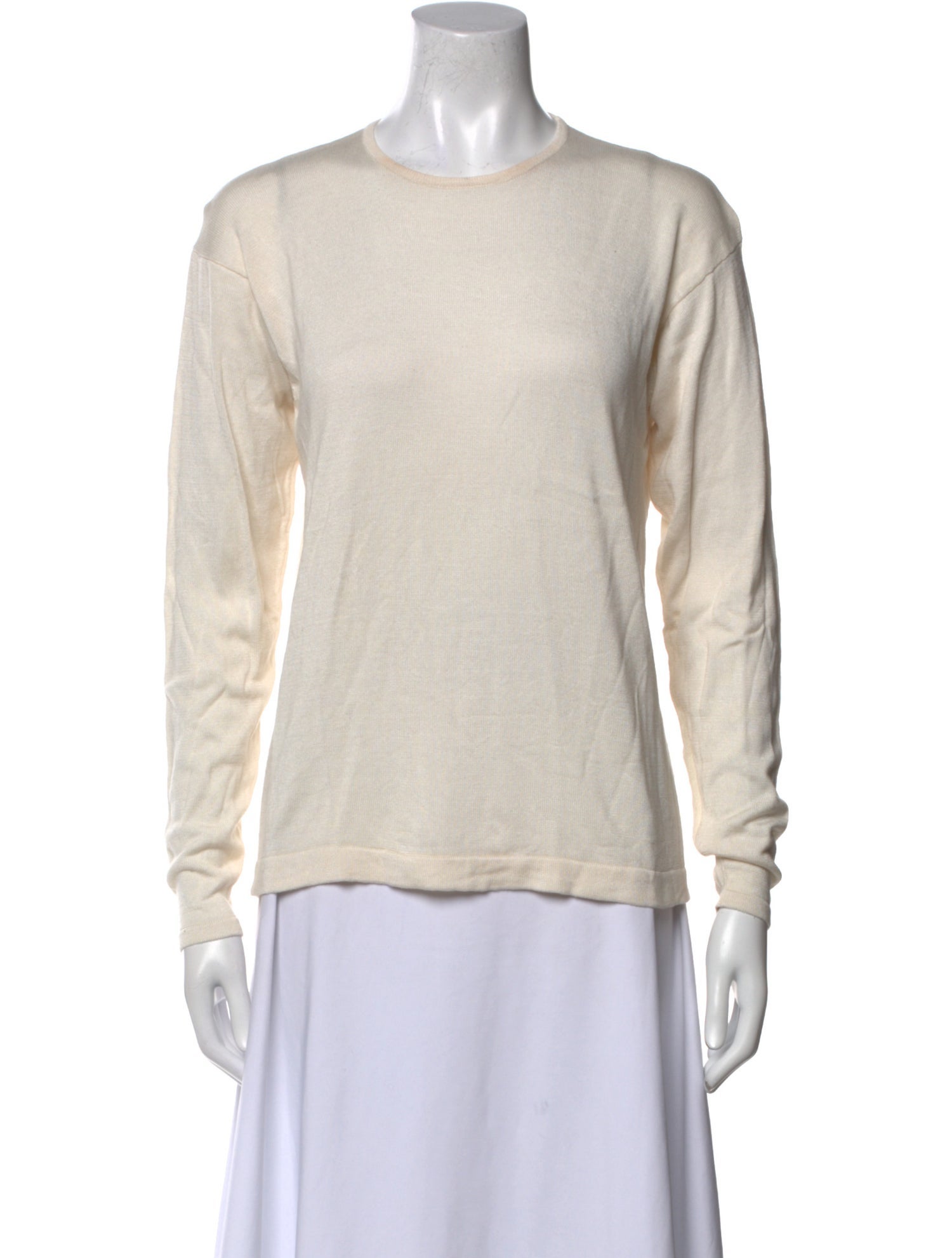 Henri Bendel Silk Crew Neck Sweatshirt