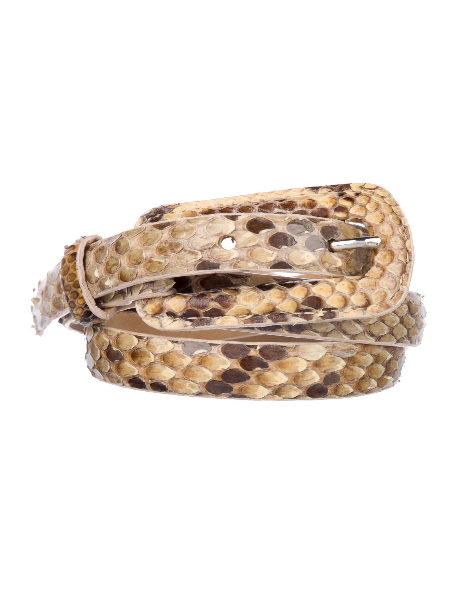 Henri Bendel Skinny Snakeskin Waist Belt