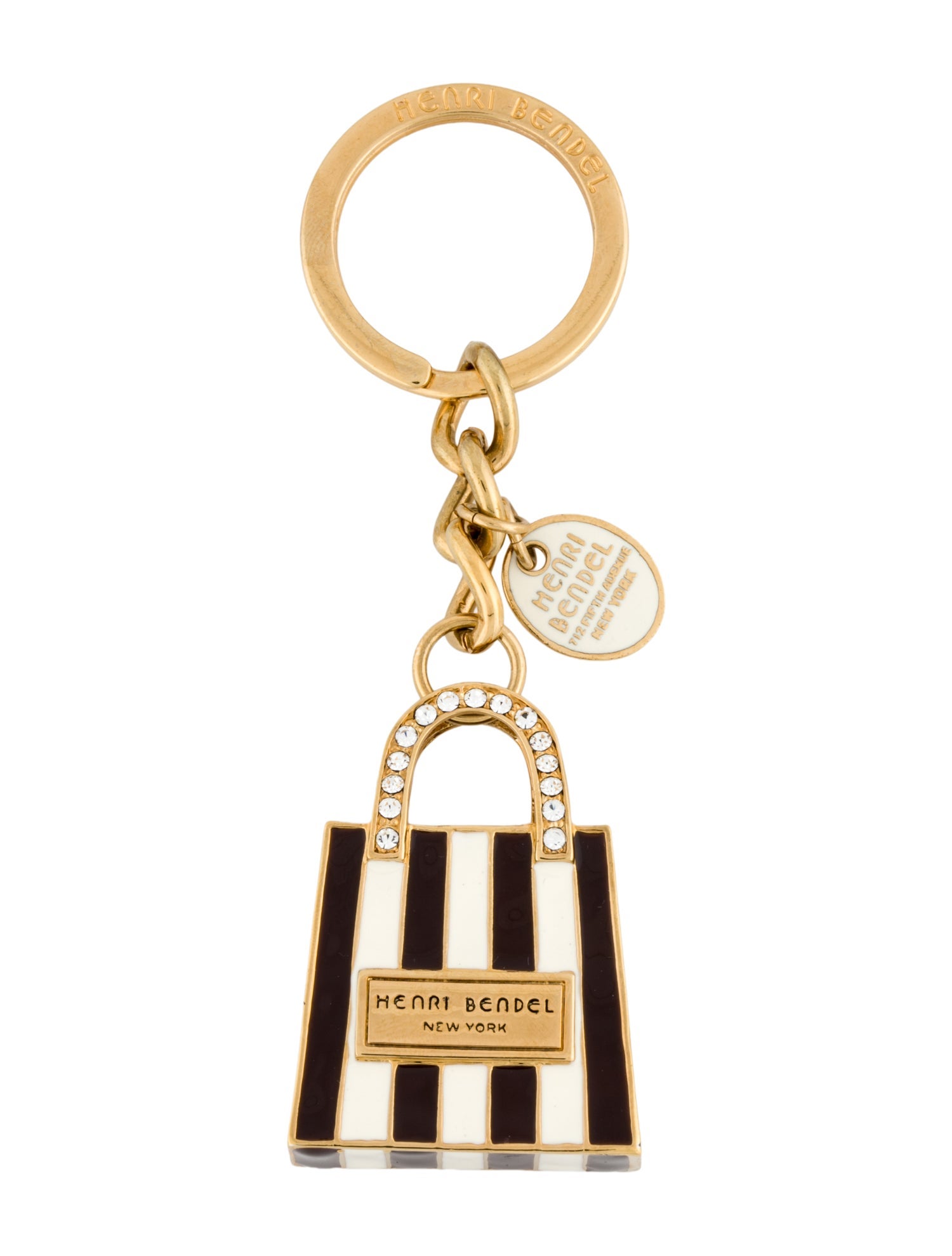 Henri Bendel Women's Gold-Patterned Keychain