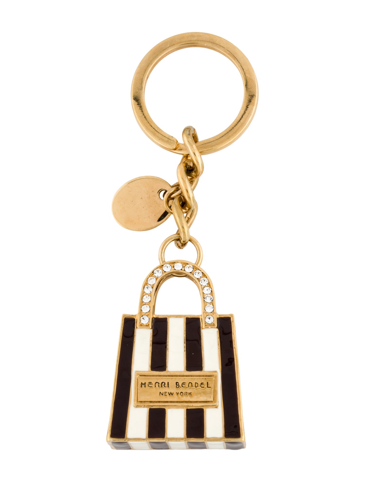 Henri Bendel Women's Gold-Patterned Keychain