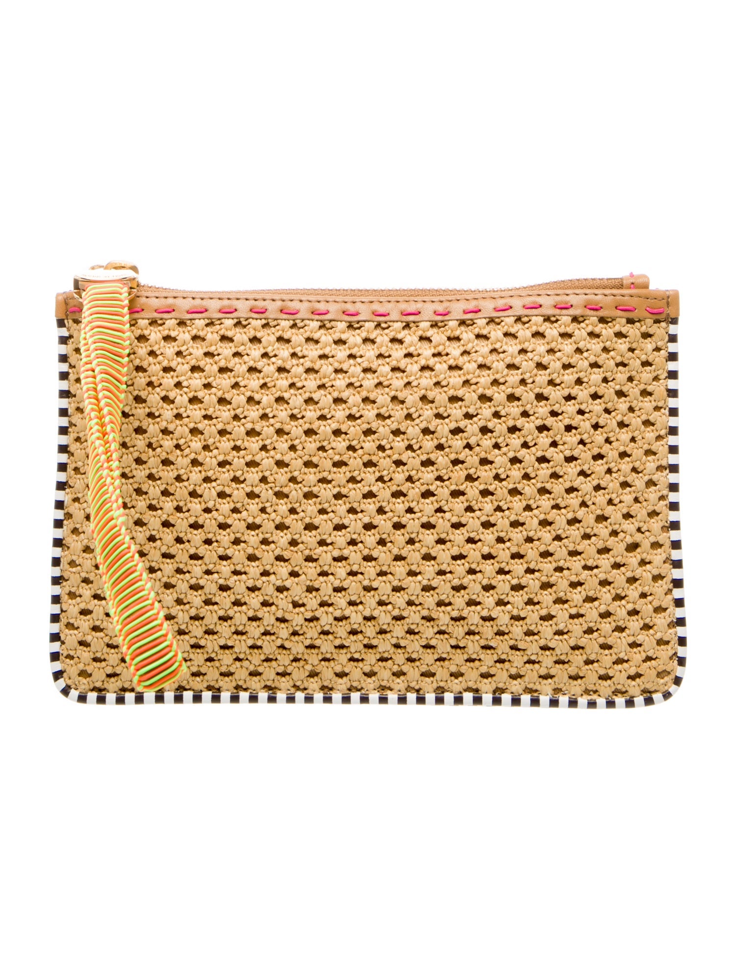 Henri Bendel Raffia Clutch w/ Tags
