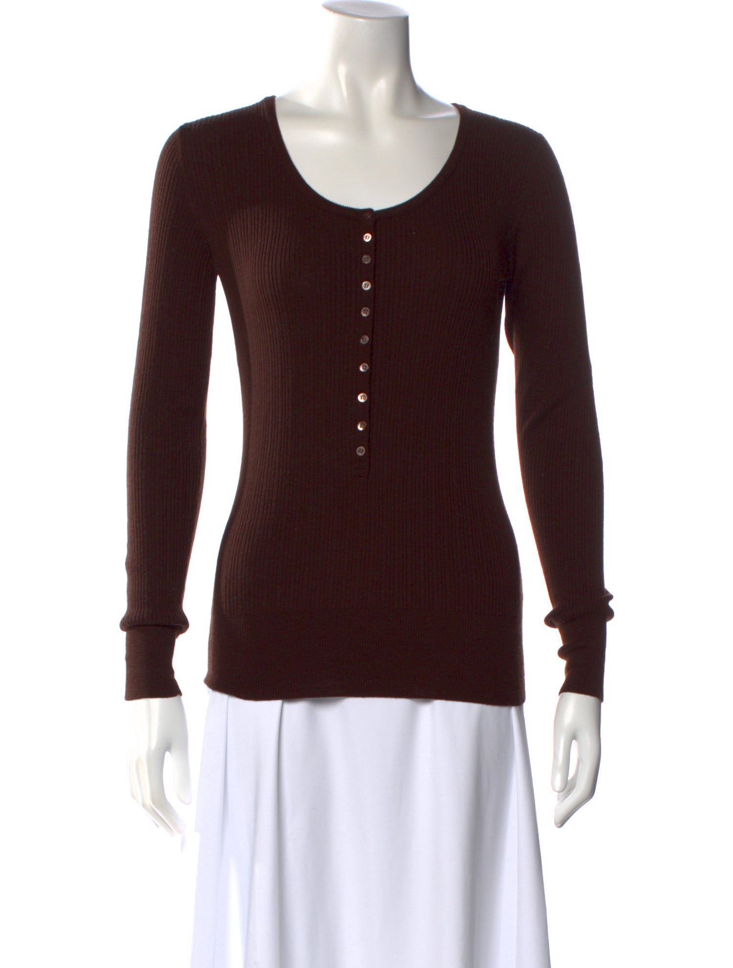 Henri Bendel Merino Wool Scoop Neck Sweater