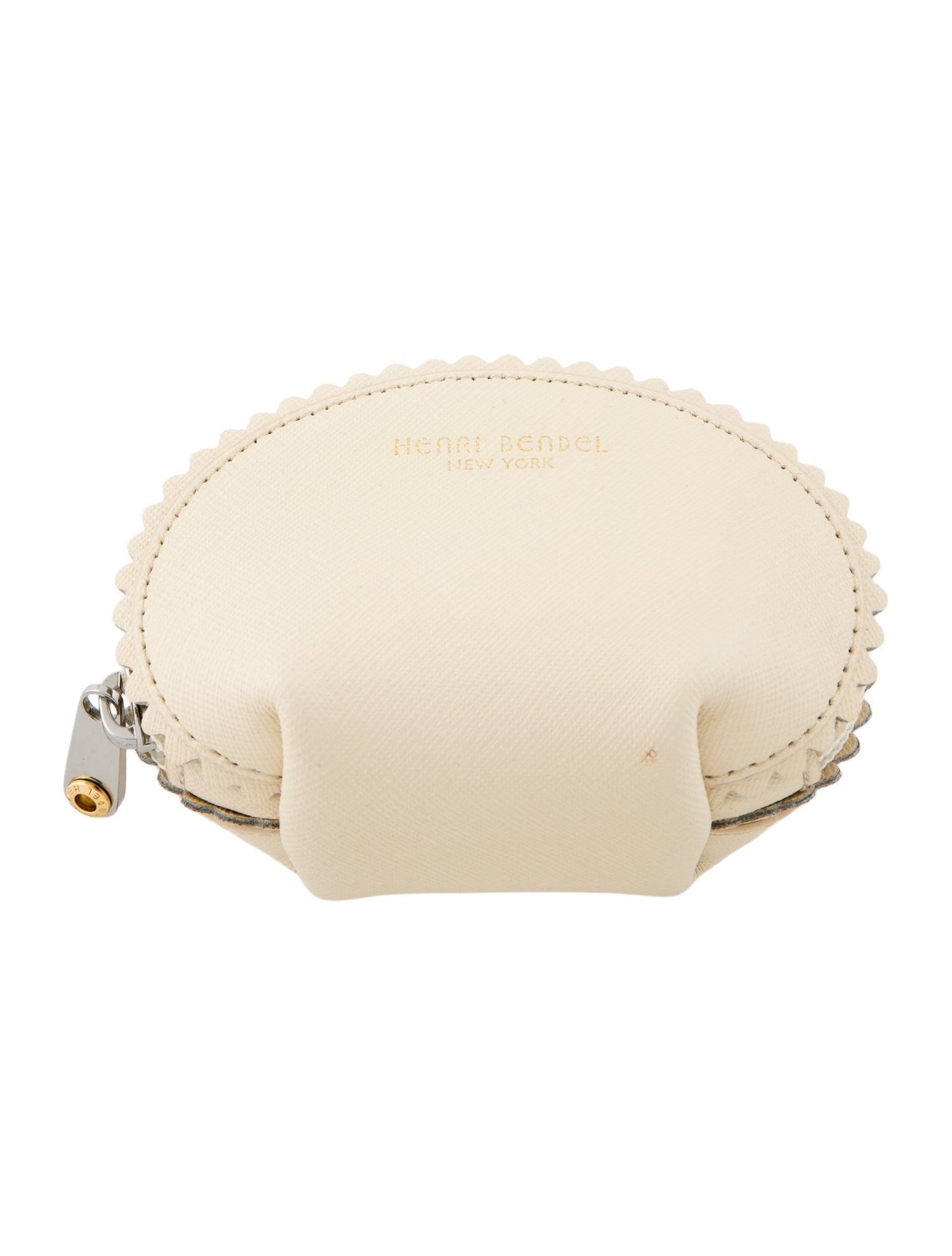 Henri Bendel Cream Shell Cosmetic Bag