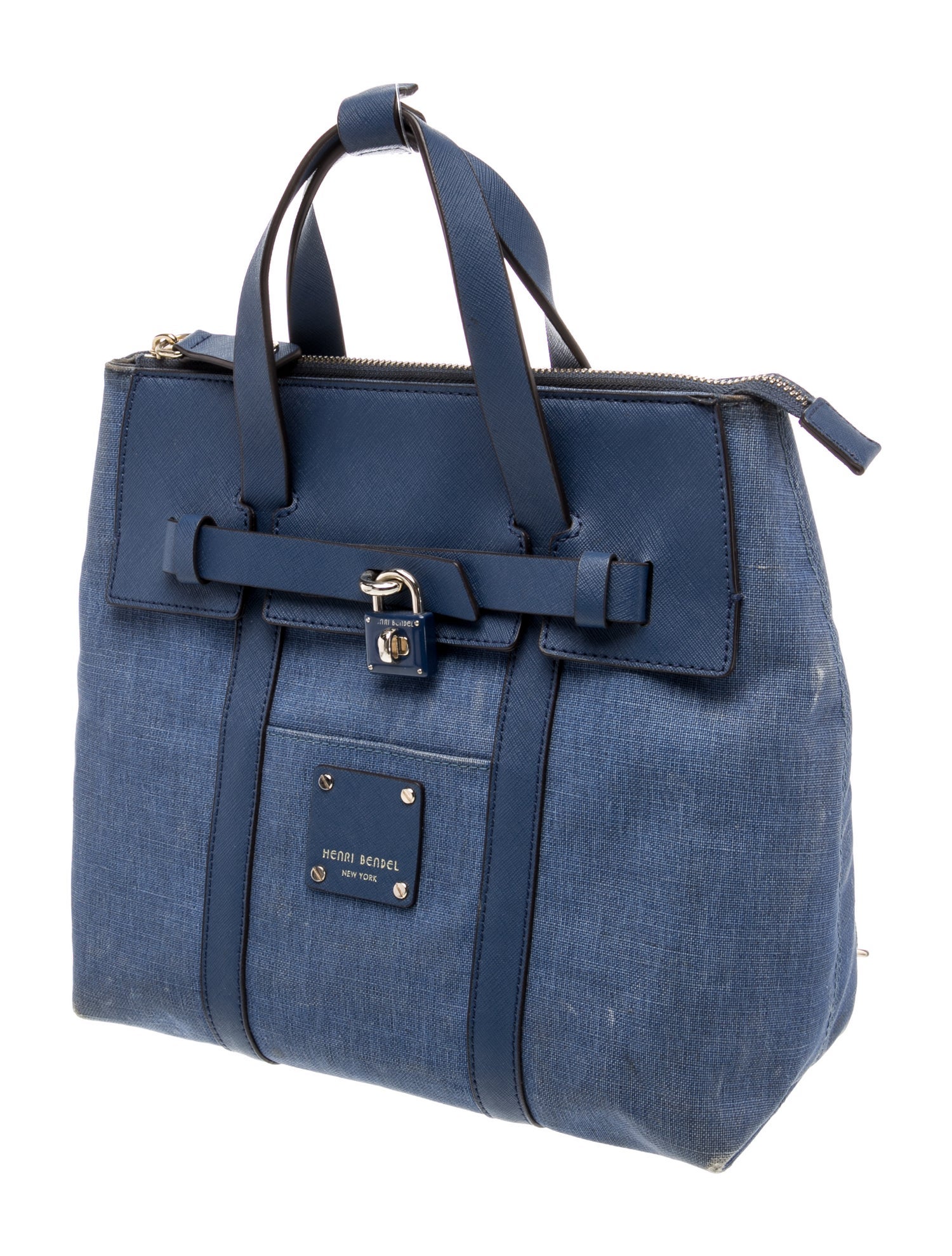 Henri Bendel Canvas Top Handle Bag