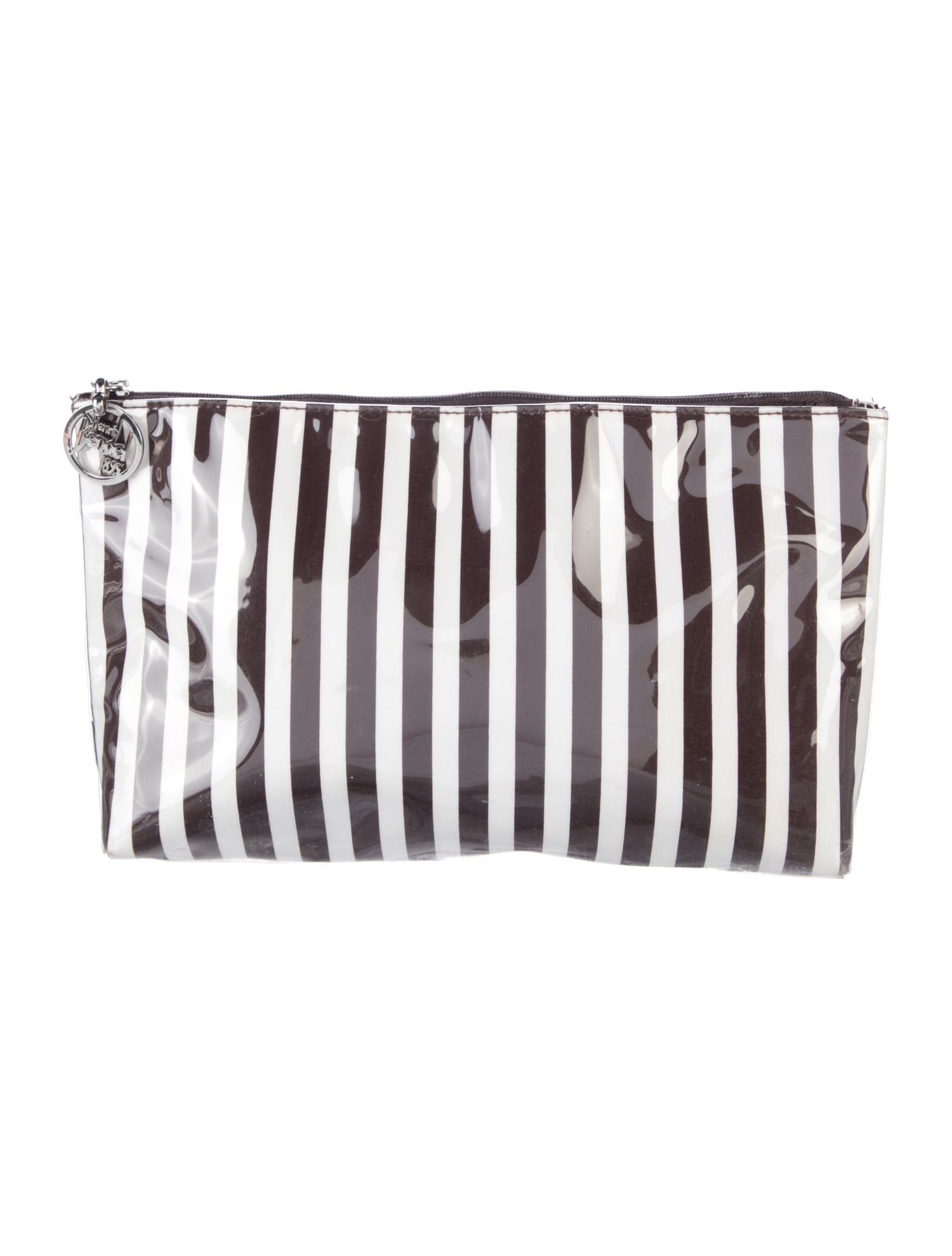 Henri Bendel Striped PVC Cosmetic Bag