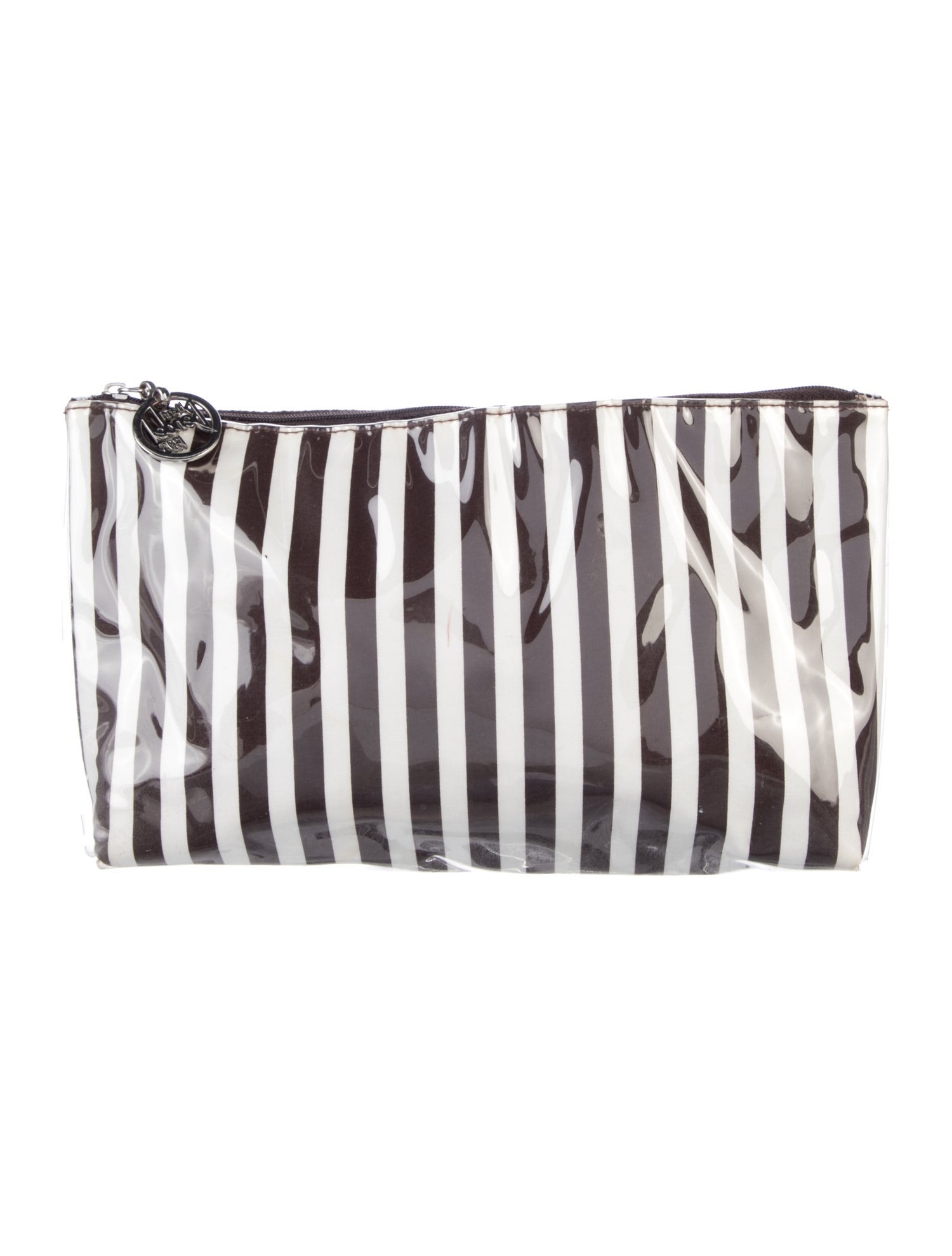 Henri Bendel Striped PVC Cosmetic Bag