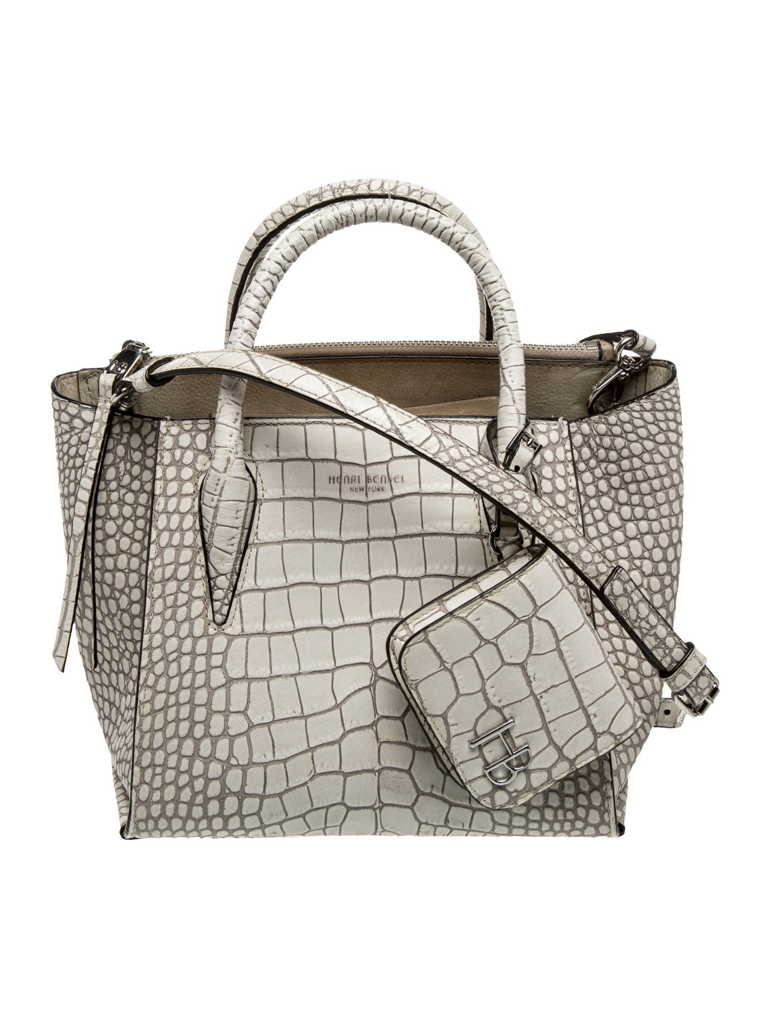 Henri Bendel Leather Top Handle Bag